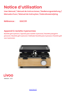 Bedienungsanleitung Livoo DOC311 Raclette-grill