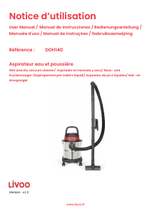 Mode d’emploi Livoo DOH140 Aspirateur