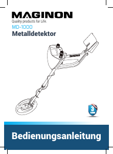Bedienungsanleitung Maginon MD-1000 Metalldetektor