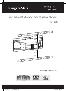 Manual Krüger and Matz KM1308 Suport pe perete