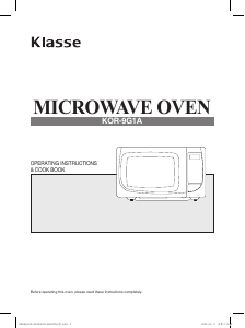 Manual Klasse KOR-9G1A Microwave