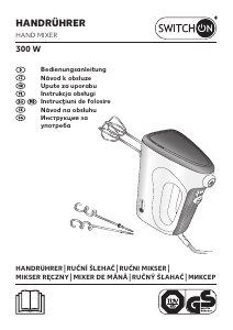 Manuál Switch On HM-H1701 Ruční mixér