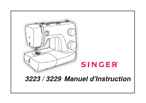 Käyttöohje Singer 3229 Ompelukone