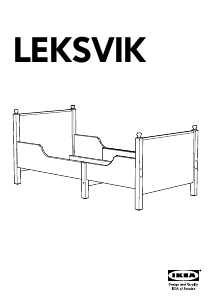 Návod IKEA LEKSVIK (208x90) Rám postele