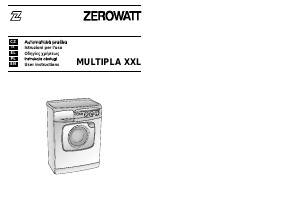 Bruksanvisning Zerowatt Lady Multipla 7XXL Tvättmaskin