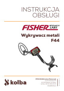 Instrukcja Fisher F44 Wykrywacz metali