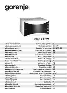 Manual Gorenje GMO 23 DW Cuptor cu microunde