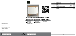 Наръчник LIV&BO IAN 499361 Corfu Основен шкаф