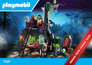 Bedienungsanleitung Playmobil set 71651 Action Heroes Gespenstische Ruine
