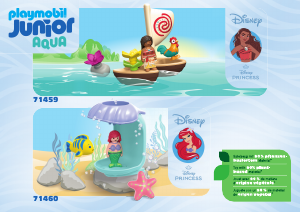 Használati útmutató Playmobil set 71460 Junior JUNIOR & Disney: Ariel kagylózuhanya