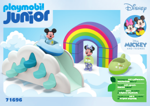 Bedienungsanleitung Playmobil set 71696 Junior JUNIOR & Disney: Micky Maus & Minnie Maus Wolkenhaus