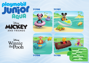 Εγχειρίδιο Playmobil set 71705 Junior JUNIOR & Disney: Ο Γουίνι και το Γουρουνάκι πάνε βαρκάδα