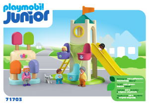 Használati útmutató Playmobil set 71703 Junior JUNIOR: Élménytorony fagyi standdal