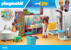 Manual de uso Playmobil set 71611 My Life Baño