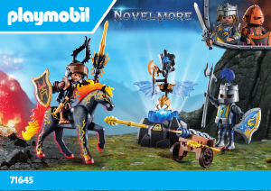 Bedienungsanleitung Playmobil set 71645 Novelmore Bewachung der Rüstung