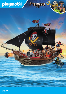Használati útmutató Playmobil set 71530 Pirates Nagy kalózhajó