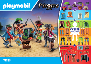 Használati útmutató Playmobil set 71533 Pirates My Figures: Kalózok