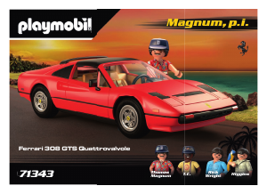 Manual Playmobil set 71343 Promotional Ferrari Magnum p.i.