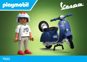 Bruksanvisning Playmobil set 71622 Vespa 1969 Vespa 150 Sprint Veloce, blue