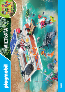 Bedienungsanleitung Playmobil set 71623 Wiltopia Korallenriff Plattform