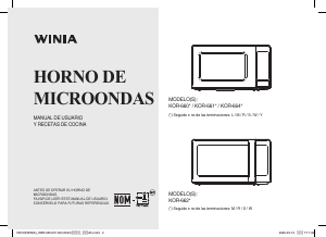 Manual de uso Winia KOR-662W Microondas