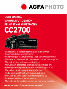 Használati útmutató Agfa CC2700 Videokamera