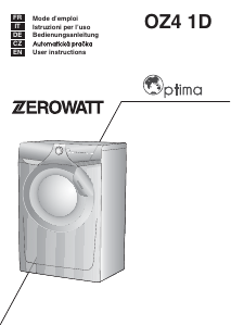 Bedienungsanleitung Zerowatt OZ4 1061D1/2-07 Optima Waschmaschine