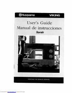 Manual Husqvarna-Viking Sarah Sewing Machine