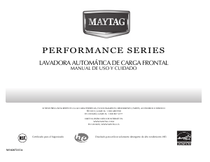 Manual de uso Maytag MMHWE900VW01 Lavadora
