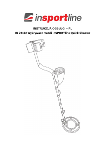 Instrukcja inSPORTline IN 22122 Quick Shooter Wykrywacz metali