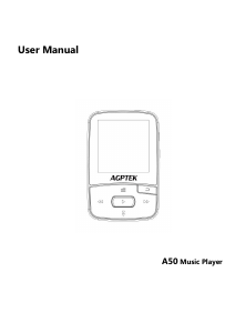 Handleiding AGPTEK A50 Mp3 speler