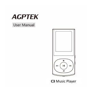 Handleiding AGPTEK C3 Mp3 speler