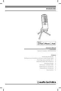 Handleiding Audio-Technica AT2020USBi Microfoon