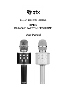 Handleiding QTX KPM5 Karaokeset