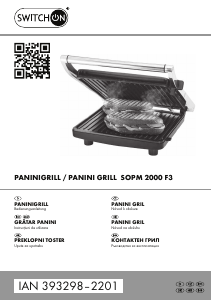 Bedienungsanleitung Switch On SOPM 2000 F3 Kontaktgrill