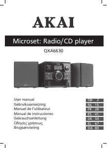 Handleiding Akai QXA6630 Stereoset