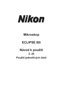 Manuál Nikon Eclipse 80i Mikroskop
