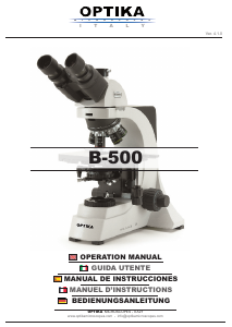 Manual de uso Optika B-500 Microscopio