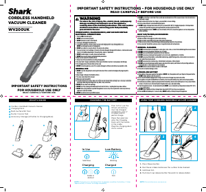 Manual Shark WV200UK Handheld Vacuum