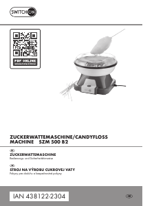 Bedienungsanleitung Switch On IAN 438122 Zuckerwattemaschine