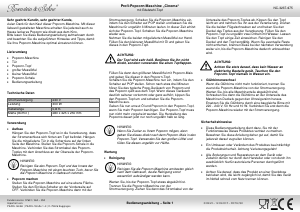 Mode d’emploi Rosenstein and Söhne NC-3237-675 Cinema Machine à popcorn