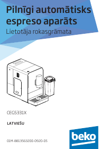 Rokasgrāmata BEKO CEG5311X Kafijas automāts