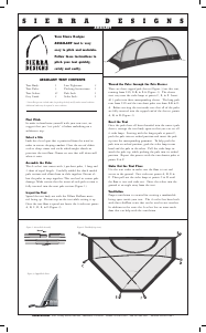 Manual Sierra Designs Assailant Tent