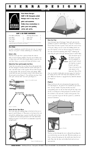 Manual Sierra Designs Clip 3 CD Tent