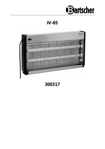 Handleiding Bartscher IV-65 Ongedierteverjager
