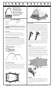 Manual Sierra Designs Clip 3 Tent