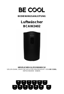 Manual Be Cool BCAW2402 Air Purifier