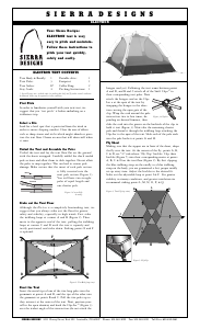 Manual Sierra Designs Electron Tent