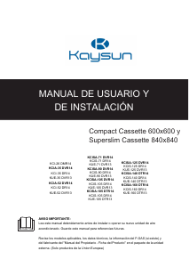 Manual de uso Kaysun KCISA-160 DTR14 Aire acondicionado