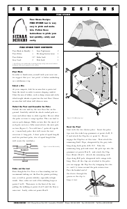 Manual Sierra Designs Fire Storm Tent